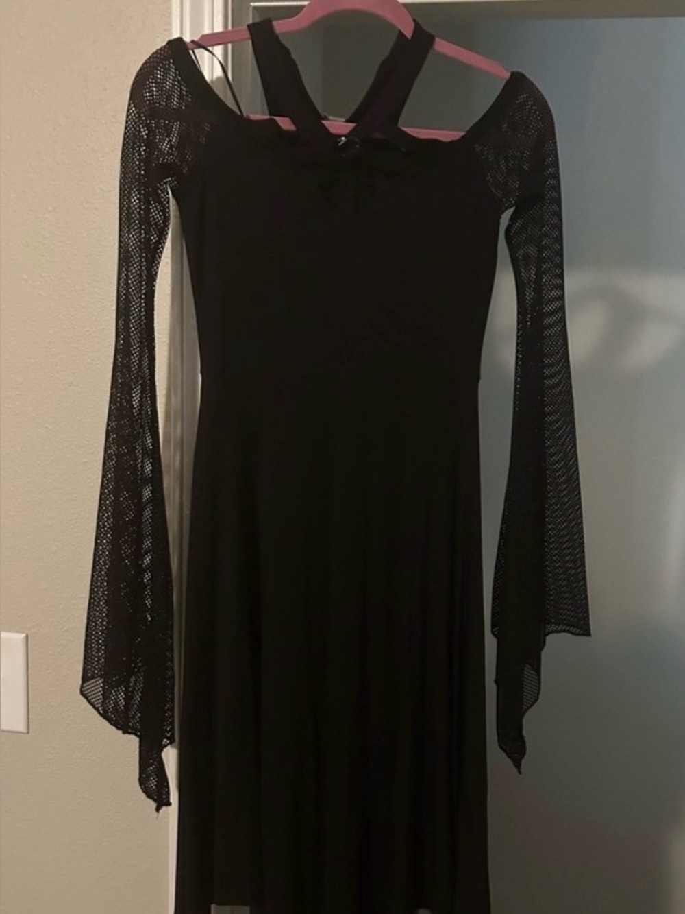 Infernal Angel Black Off-Shoulder Dress